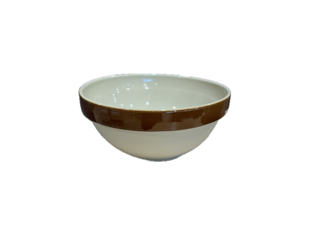 Vintage Brown Rim Bowl, three sizes