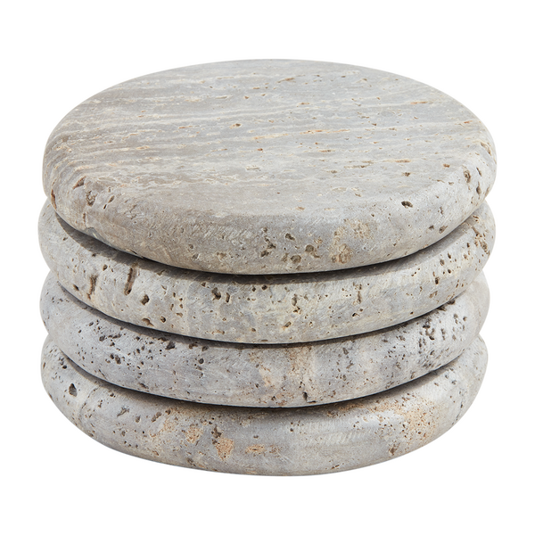 Travertine Coasters, two colors