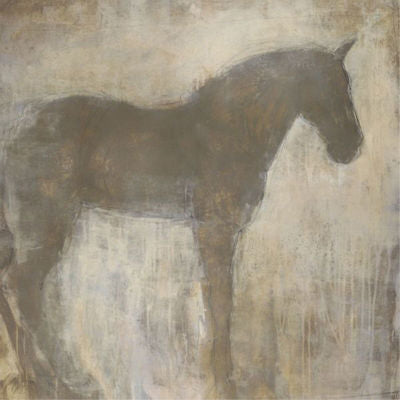 Equine Imprint Grey Framed Art