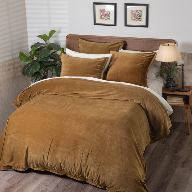Tahoma Ochre Cotton Duvet, King