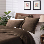 Tahoma Tobacco Cotton Velvet Duvet, King