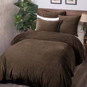 Tahoma Tobacco Cotton Velvet Duvet, King
