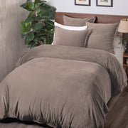 Tahoma Mushroom Cotton Velvet Duvet, King