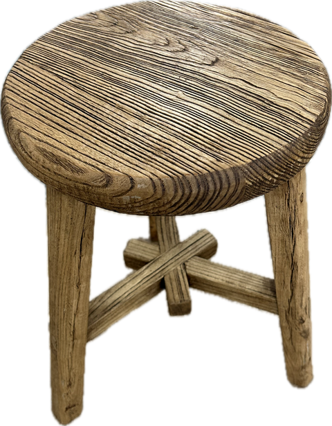 Reclaimed Wood Round Stool, Colors – The Shop by Design Shop
