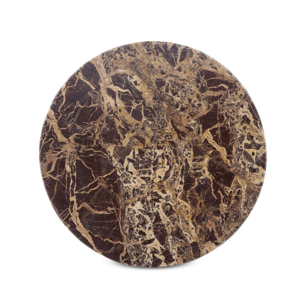 Joey End Table, Garnet Marble