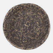 Paper Mache Knobby Footed Bowl, Rusitc Brown