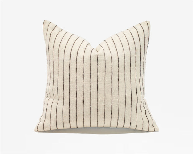 Charles Black Stripe Pillow, 4 sizes