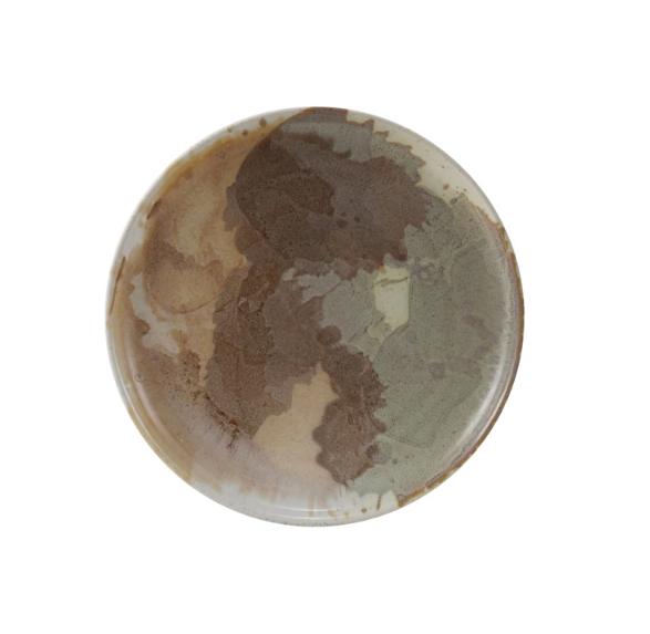 Stoneware Multicolor Dinner Plate