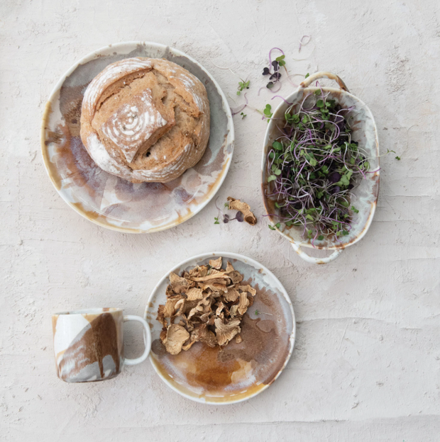 Stoneware Multicolor Dinner Plate