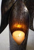 Rustic Metal Angel Candle Holders, Set of 2