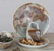 Stoneware Multicolor Dinner Plate