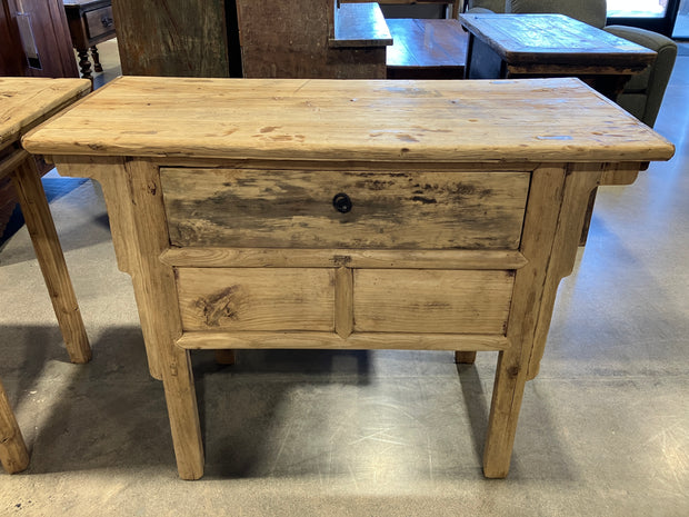 Vintage Console with One Drawer