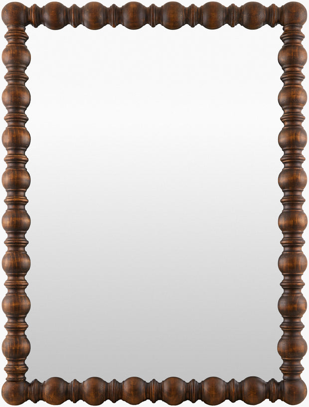 Brennan Mirror, Antiqued Dark Brown