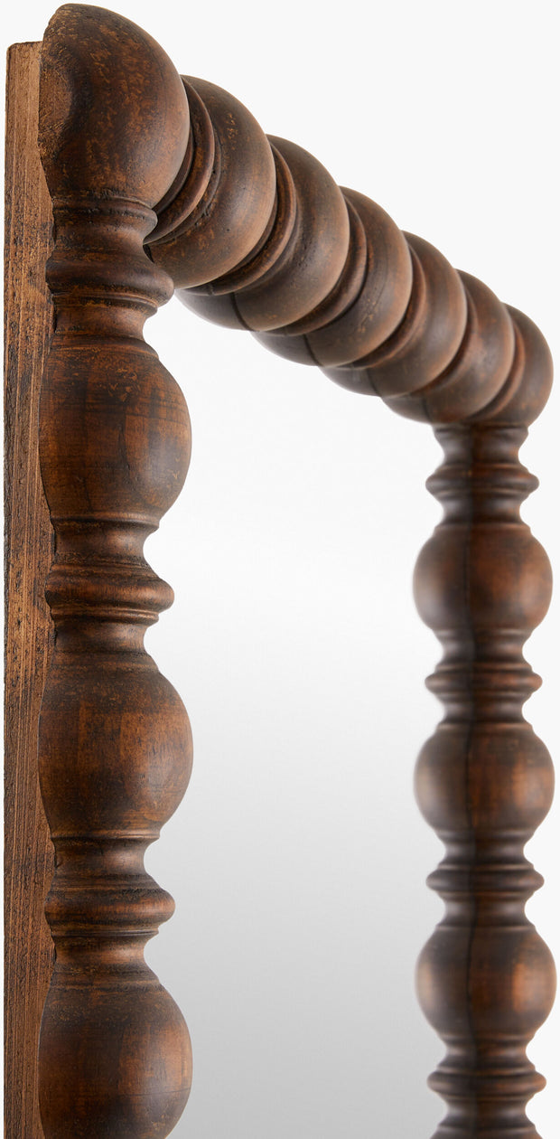 Brennan Mirror, Antiqued Dark Brown