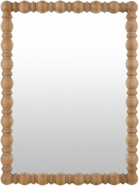 Brennan Mirror, Antiqued Wood