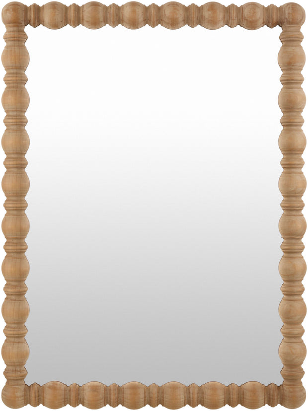 Brennan Mirror, Antiqued Wood