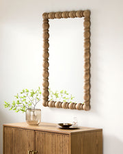 Brennan Mirror, Antiqued Wood