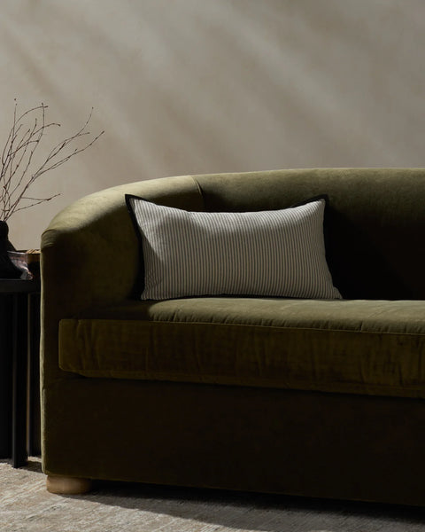 Sullivan Natural Black Pillow, 13"x21"