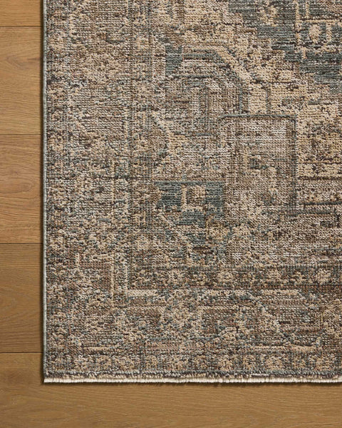 Priscilla Blue Bark Area Rug, 7'10" x 10'0"