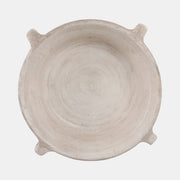 Bowl With Handles, Antique White, 18"