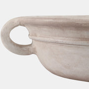 Bowl With Handles, Antique White, 18"