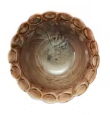 Scalloped Bowl, Brown