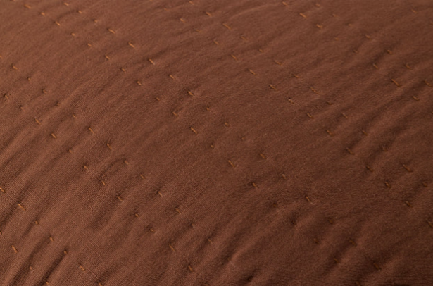 Textured Stripe Pillow in Brown, 22x22