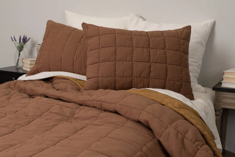 Spencer Ochre Quilt, Queen