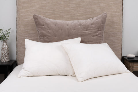 Mesa Mushroom Linen & Velvet Sham, Dutch Euro