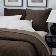 Mesa Tobacco Cotton Velvet Quilt, King