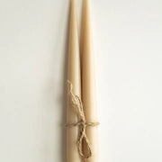 Narrow Taper Candle, Set of 2, Cappuccino, 9.85"