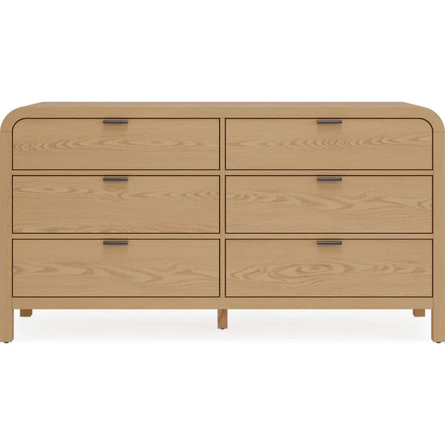 Drake Six Drawer Dresser, Timber