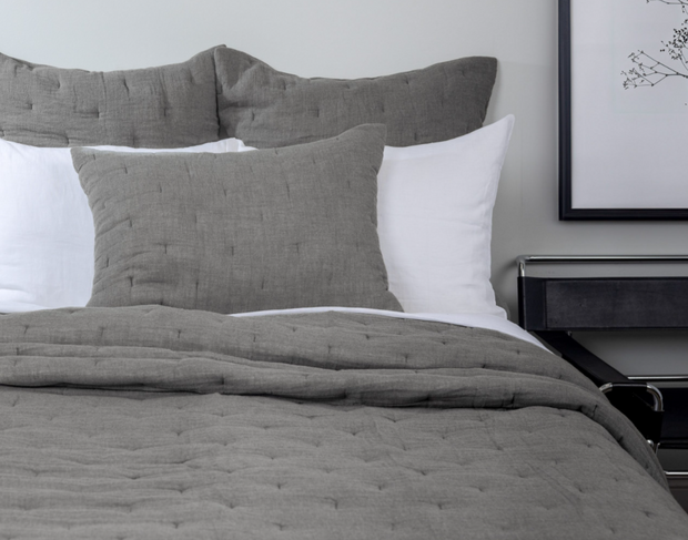 Dalton Ash Grey Quilt, Queen