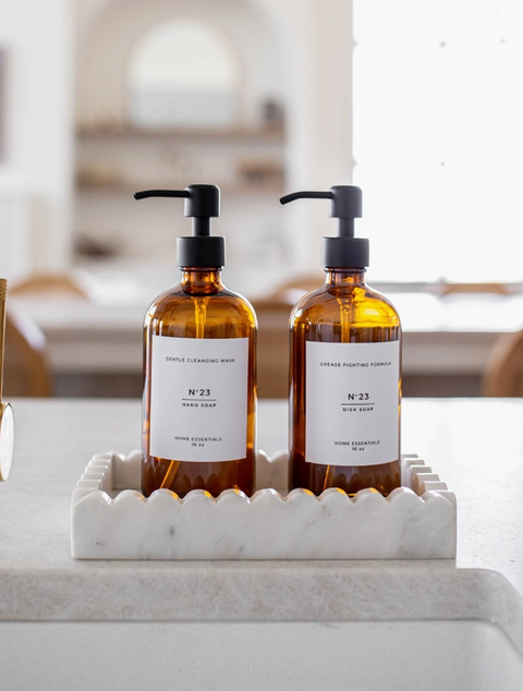 Amber Glass Bottle, Hand Soap