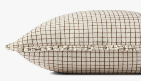 Dinah Ivory Earth Pillow, 22x22