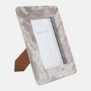 Curved Edge Marble Frame, Tan, 4x6