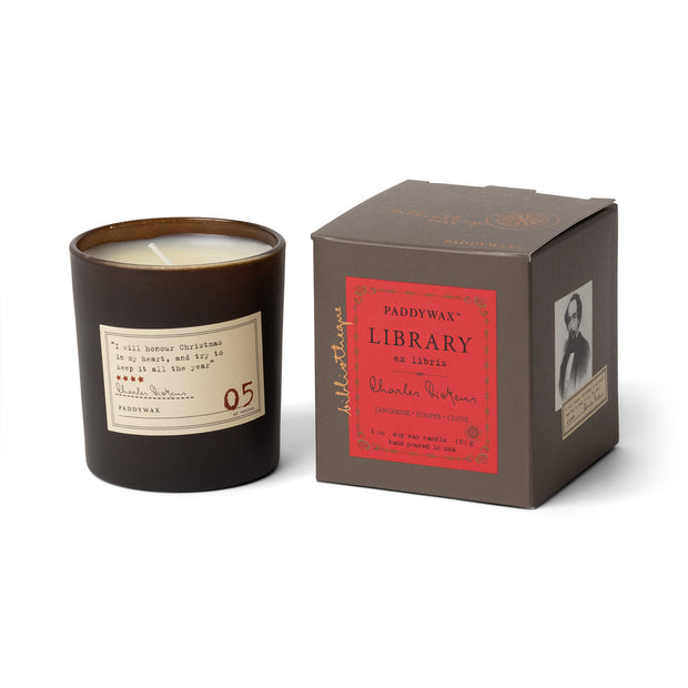 Charles Dickens Library Candle