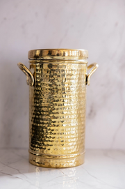 Gold Hammered Canister
