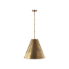 Goodman Medium Hanging Light, Hand Rubbed Antique Brass