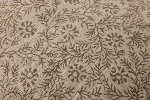 Floral Green Lumbar Pillow, 13x21