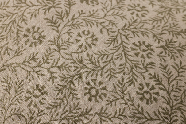 Floral Green Lumbar Pillow, 13x21