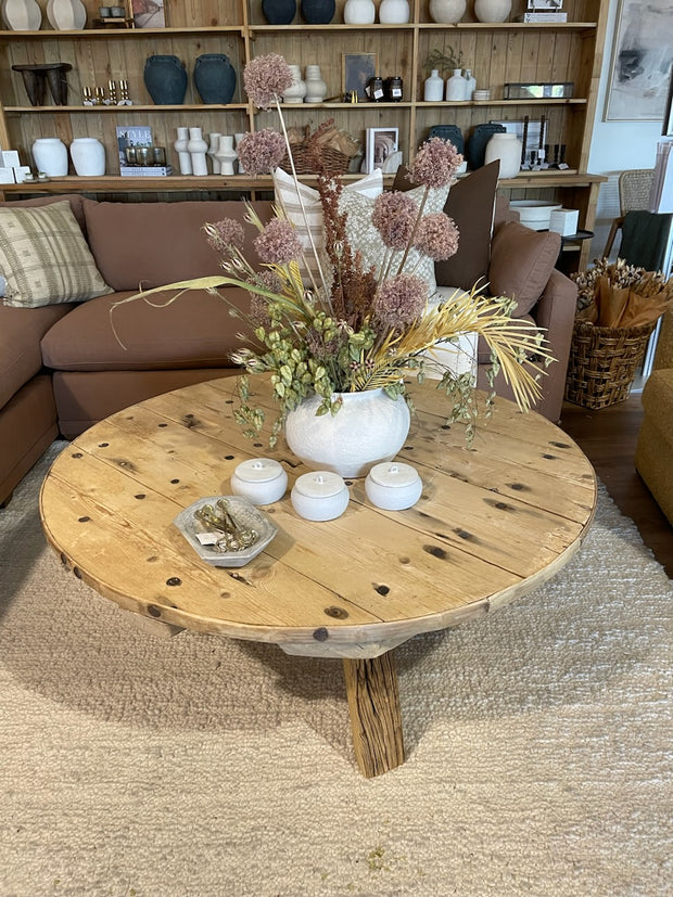 Vintage Round Coffee Table, two sizes (F & G)