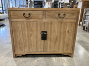 Reclaimed Elm Two Drawer Cabinet