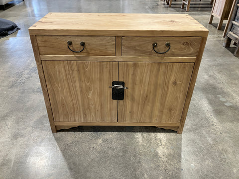Reclaimed Elm Two Drawer Cabinet