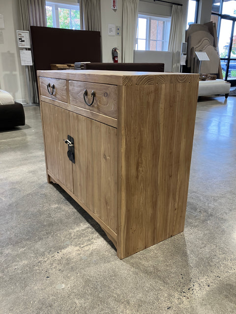 Reclaimed Elm Two Drawer Cabinet