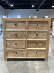 Reclaimed Elm Eight Drawer Dresser