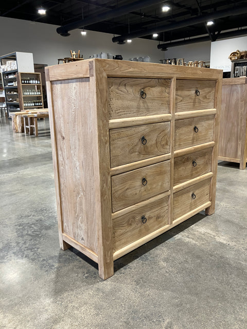 Reclaimed Elm Eight Drawer Dresser Reclaimed Elm Eight Drawer Dresser