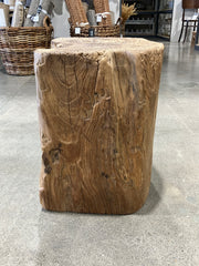 Reclaimed Elm Stump Stool