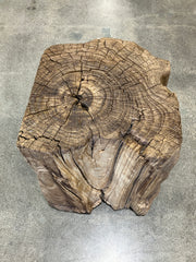 Reclaimed Elm Stump Stool