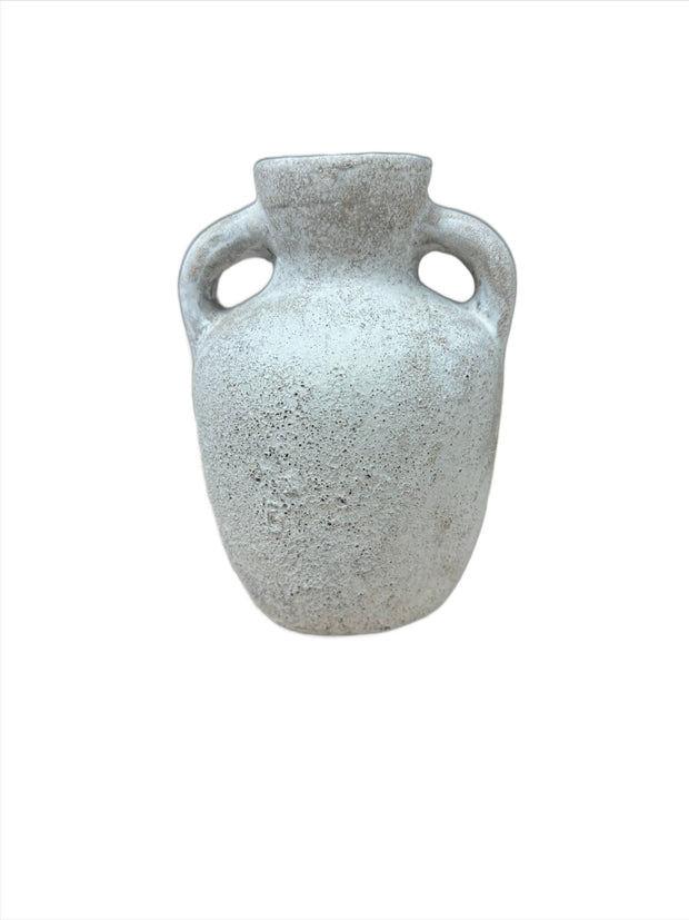 Terracotta Ivory Vase w/ Handles